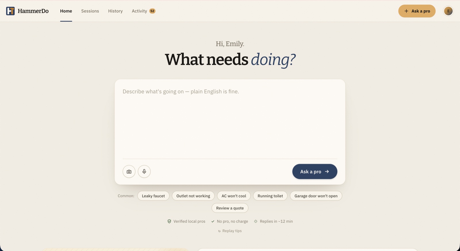 What needs doing?